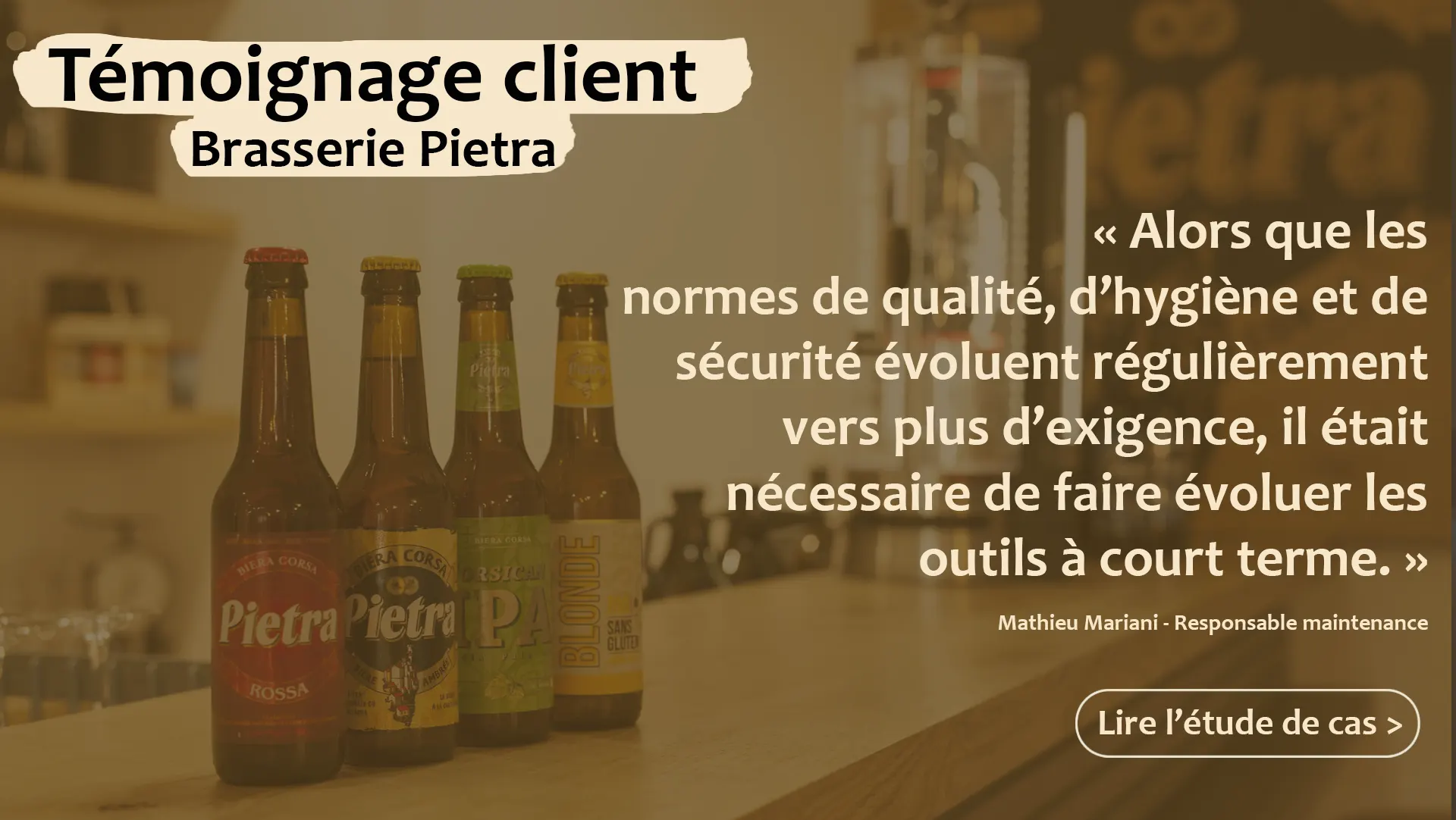 gmao agroalimentaire brasserie pietra