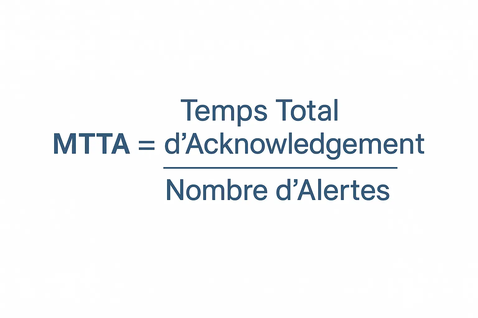 Formule MTTA Simplifiée
