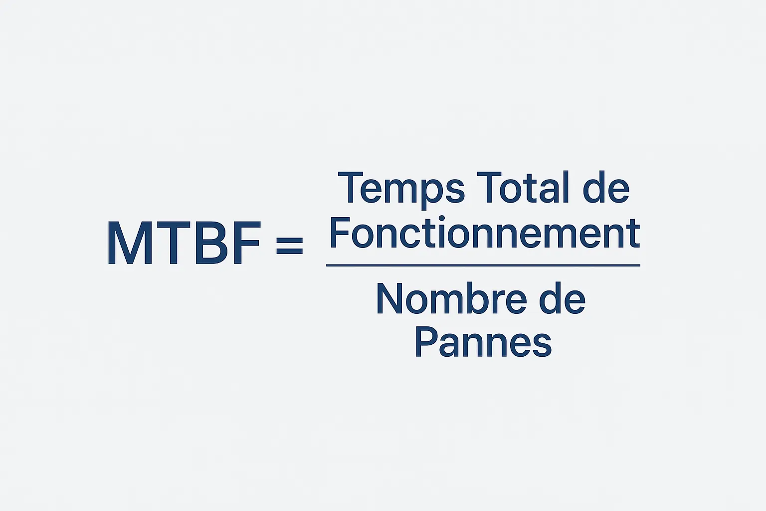 formule de calcul MTBF