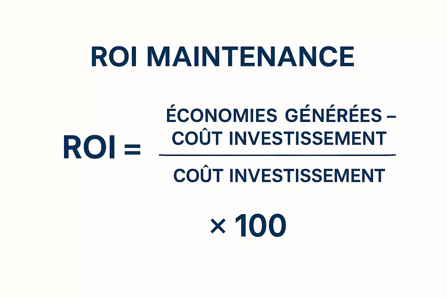 Calcul ROI Maintenance
