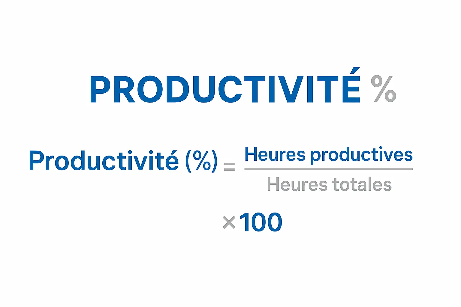 Formule de Productivité Techniciens