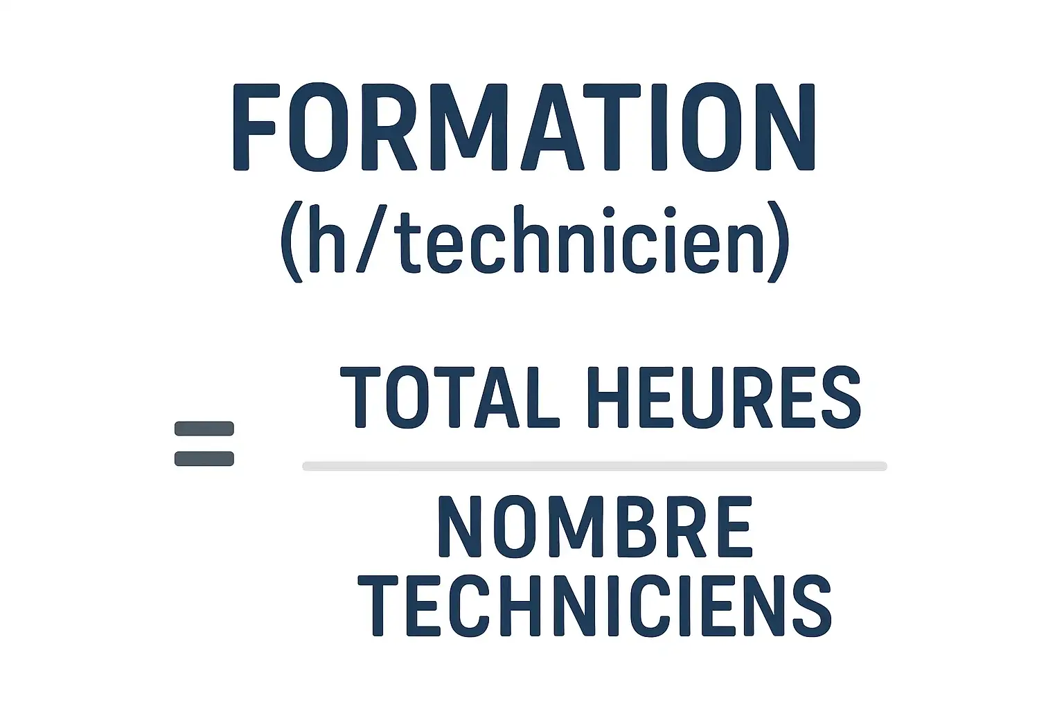 Formule de calcul de la Formation Maintenance
