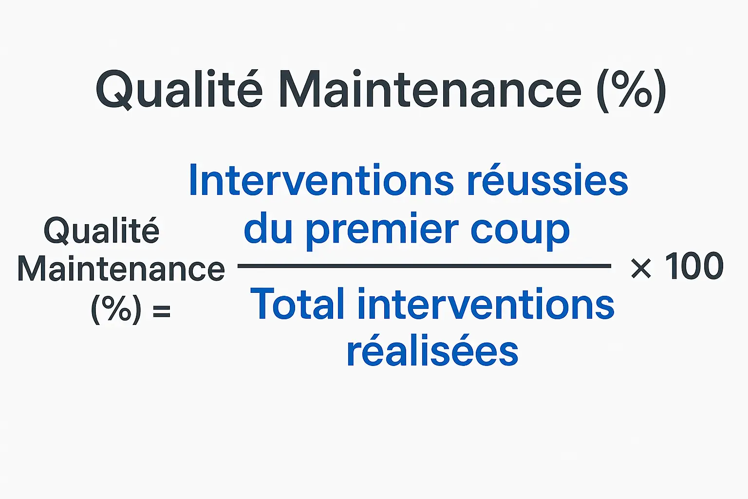 la formule Qualité Maintenance