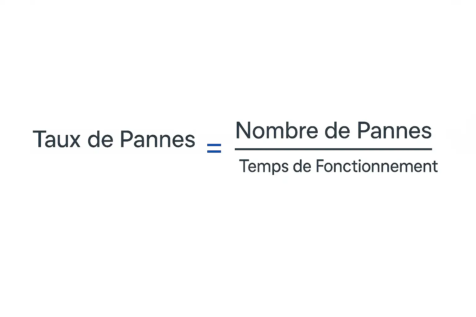 Comment calculer le Taux de Pannes
