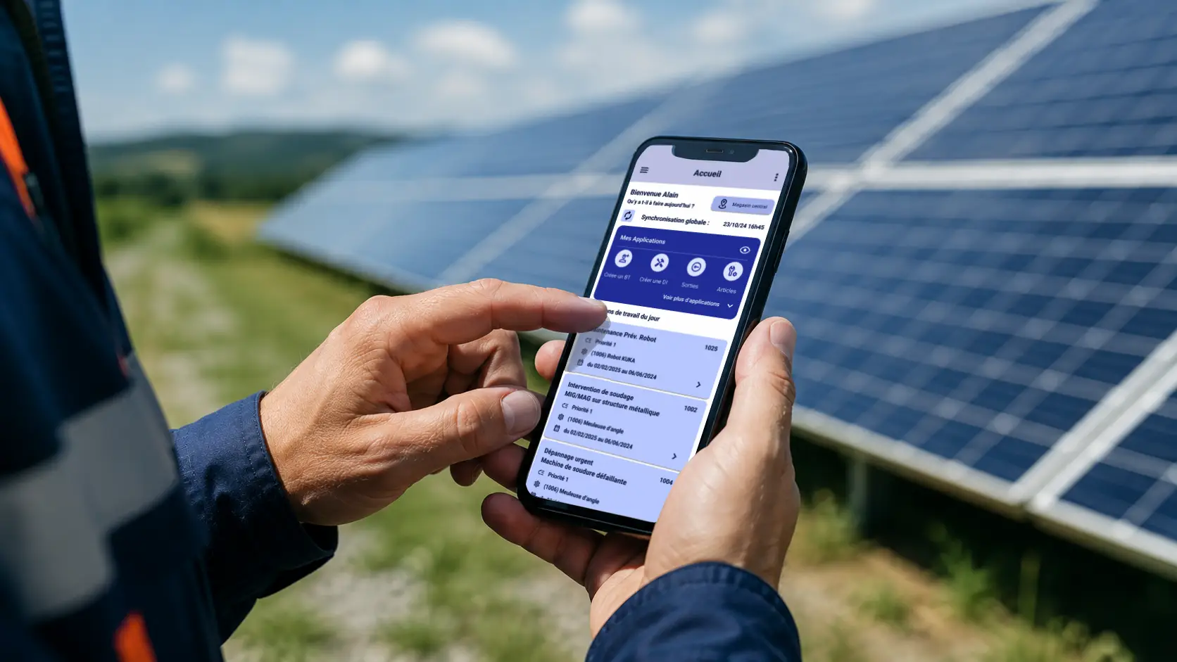 notre version mobile sur un parc éolien